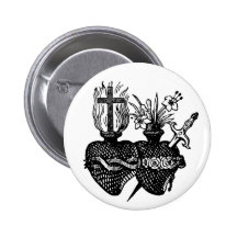 Sacred Hearts Custom Button