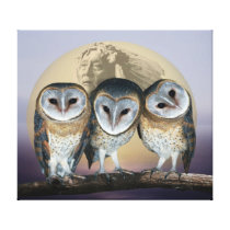 Sacred owls canvas print