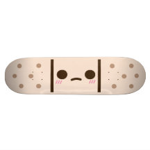 Sad Adhesive Bandage Skate Board