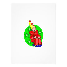 Sad Clown Custom Invitations