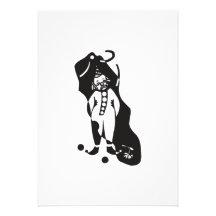 Sad Clown Personalized Announcements