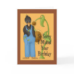 Sad Country Crow Belated Birthday Greeting Cards