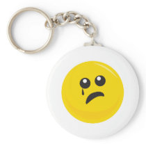 Sad Crying Cute Smiley Face Key Chains