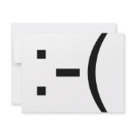 Sad Emoticon! geek products! invitations