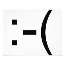 Sad Emoticon! geek products! Invites