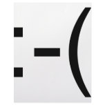 Sad Emoticon! geek products! letterhead