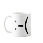 Sad Emoticon! geek products! mugs