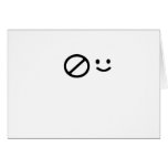 Sad Face Greeting Card