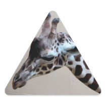 Sad Giraffe Triangle Sticker