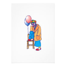 Sad Hobo Clown Invites