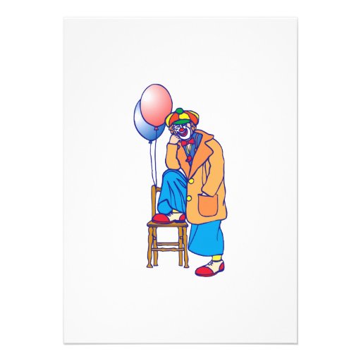 Sad Hobo Clown Invites