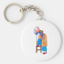 Sad Hobo Clown Keychain