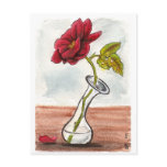 Sad Little Rose Postcard