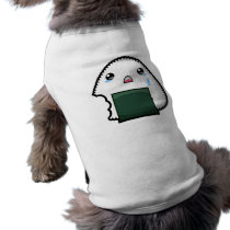 Sad Onigiri Dog T Shirt