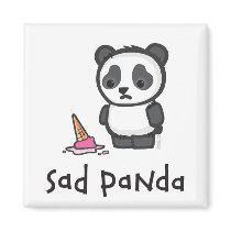 Sad Panda magnet
