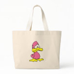 sad pink duck tote bags