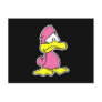 sad pink duck post cards