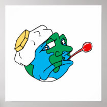 Sad planet print