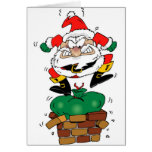 Sad Santa Greeting Card