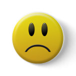 Sad Smiley Face Pins