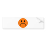 Sad Smiley Face Happy Smile Expression Smilie bumper stickers
