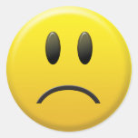 Sad Smiley Face Sticker