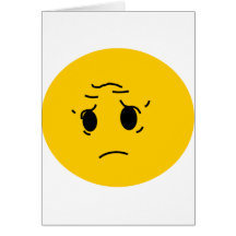 sad smiley greeting cards