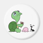 Sad Turtle Happy Ant Fridge Magnet