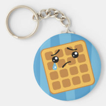 Sad Waffle Key Chain