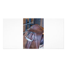 Saddle Custom Photo Card