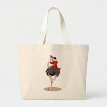 Saddle Seat Ostrich Canvas Bags