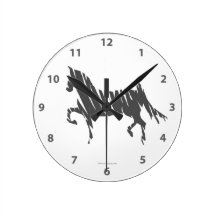 Saddlebred Art Round Wallclock