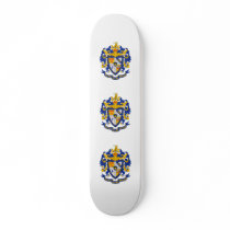 SAE Coat of Arms Colour Skate Board