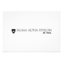 SAE Fraternity Brand Black Announcements