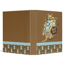 Safari Animal Baby Photo Book 3 Ring Binders