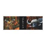 safari animals Africa buffalo impala Gallery Wrap Canvas