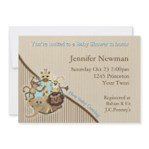 Safari Baby Shower Invitation