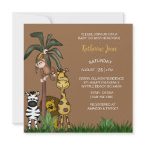 Safari Baby Shower Invitation