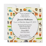 Safari baby shower invitation