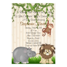 Safari Baby Shower Invitation
