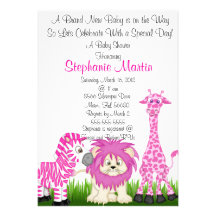 Safari Baby Shower Invitation