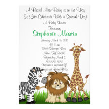 Safari Baby Shower Invitation