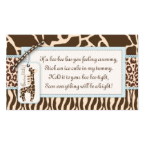 Safari Boy Gift Tag B Business Card Template
