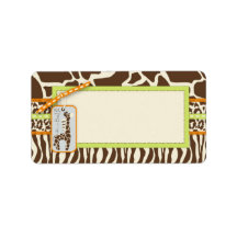 Safari Boy Green Gift Label M