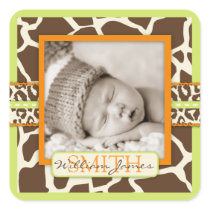Safari Boy Green Photo Sticker
