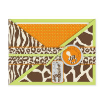 Safari Boy Green Postcard