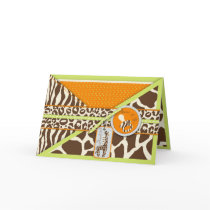 Safari Boy Green TY Card