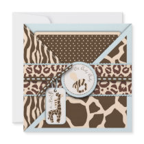 Safari Boy Invitation Square
