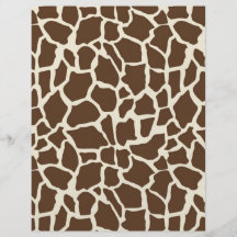 Safari Boy O Dual-Sided Paper Giraffe A Full Color Flyer