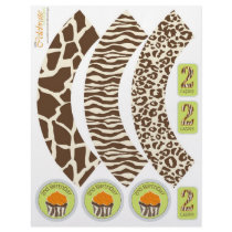 Safari Boy OR Cupcake Wrapper 2 Flyer